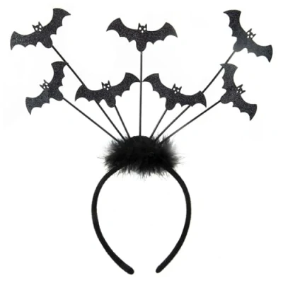 Image of VFM e Store Halloween Headband Bopper Party, Trick or Treat Spooky Parties, Creepy, Fright, Costume, Fancy Dess Accessories and Props Bat