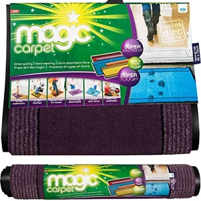 Image of JML Magic Carpet: Super Absorbent Indoor &amp; Outdoor Mat (small) Purple