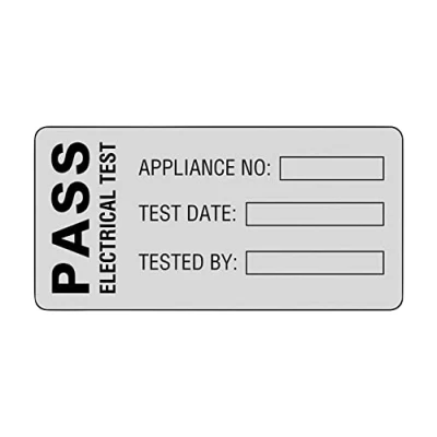 Image of Martindale Electric MARPOLY2 PAT Test Labels Polyester POLY2