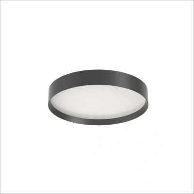 Image of LOOM DESIGN LED ceiling light Lucia, black, Ø 45 cm aluminium