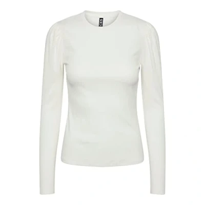 Image of Pieces Pcruka PUFF Long sleeved top, Women&#039;s, Size: XS, Cloud dancer