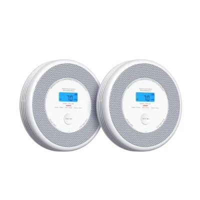 Image of X Sense Combination Smoke and Carbon Monoxide Alarm with English Voice Alerts, for Home Replaceable Battery, XP0A SR, 2 Pack