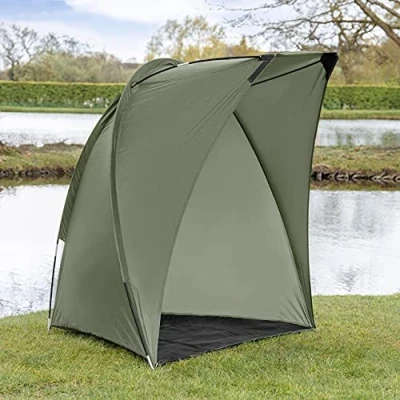 Image of ATLAS Fishing Day Shelter Bivvy 1 Person Tent with Fibreglass Poles and Carry Bag