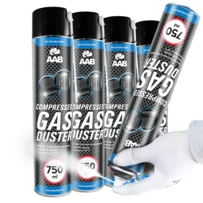 Image of AABCOOLING Compressed Gas Duster Freezing Spray 750ml Set of 4 Deep Freeze Spray, Freezer Pipe Frost Kit, Freezes Down to 50*C