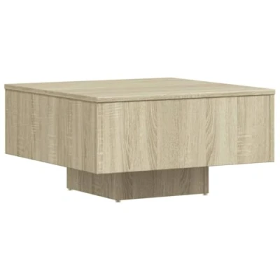 Image of vidaXL Coffee Table Modern Home Living Room Furniture Couch Tea End Side Center Accent Sofa Unit Decor Set Chipboard Sonoma Oak