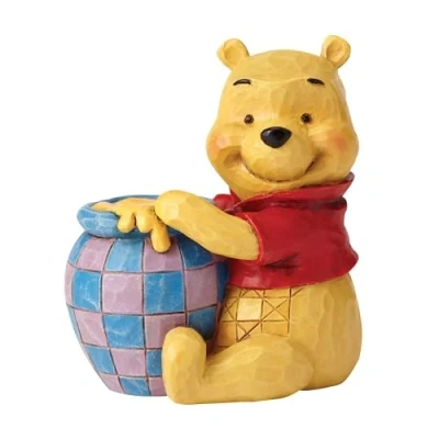 Image of Disney Traditions by Jim Shore Winnie the Pooh with Honey Pot Mini Figurine