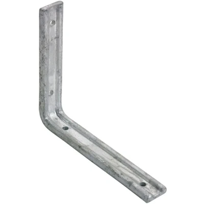 Image of PERRY 200mm x 150mm Fluted Angle Bracket Galvanised