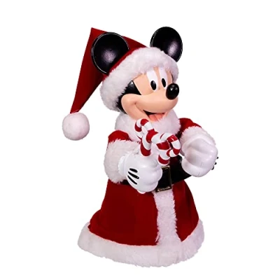 Image of Kurt Adler 10 Inch Mickey Mouse Treetop/Tablepiece with Bendable Arms, Red, inches