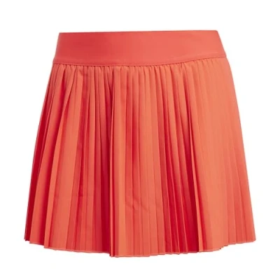 Image of adidas Women&#039;s Club Pleated Climacool Tennis Skirt, semi Lucid red, L