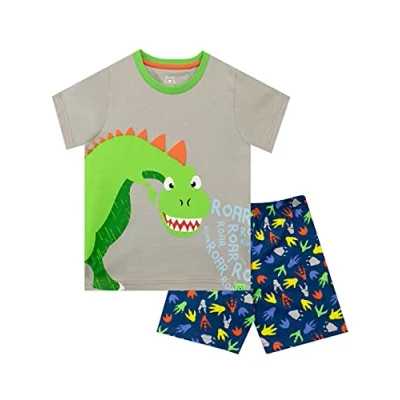 Image of Harry Bear Boys Dinosaur Short Pyjamas Multicoloured 18 24 Months