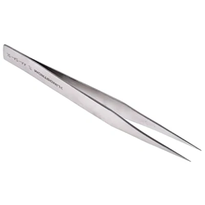 Image of Bahco TL AA SA SL Tweezers for Industrial Applications with Robust Tip, Silver, 130 mm
