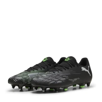 Image of PUMA Unisex Future 8 Play MXSG Soccer Shoe, Black Silver Fluo Green, 9 UK
