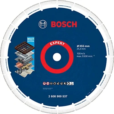 Image of Bosch Professional 1x Expert Diamond Metal Wheel Large Size Cutting Disc (for Cast iron, Ø 355 mm, Accessories Petrol Saw, Chop Saw)