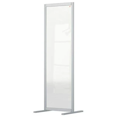 Image of Nobo Acrylic Room Divider, 1.8 m High, Modular Screen, Premium Plus, 800 x 1800 mm, Clear, 1915517