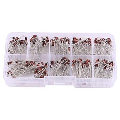 Image of 200pcs 10Values 1W Zener Diode Assortment Kit with Clear Box 1N4738 1N4748