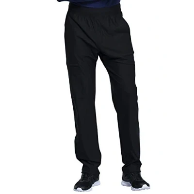 Image of CHEROKEE Form CK185 Men&#039;s Tapered Leg Pull on Pant, Black, Small