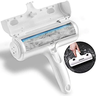 Image of ACE2ACE Pet Hair Remover Roller, Reusable Animal Removal Brush for Dogs and Cats, Easy to Clean Fixed Areas Fur from Carpet, Furniture, Rugs, Stairs, bedding Sofa
