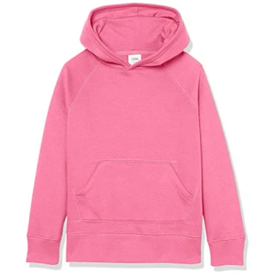 Image of Amazon Essentials Girls&#039; Pullover Hoodie Sweatshirt, Bright Pink, 6 7 Years