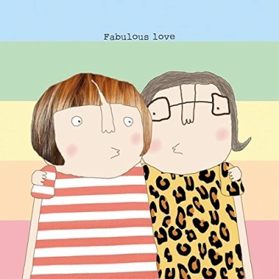 Image of Rosie Made A Thing Greeting Card: Fabulous Love NEW IN CELLO (GF144)