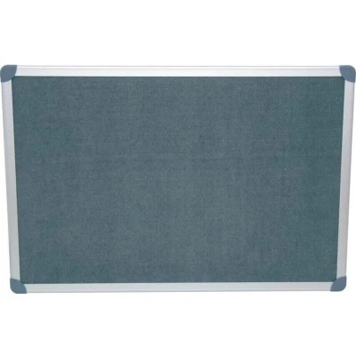 Image of Offis Executive Felt Notice Board 1200X900MM Grey Aluminium Trim