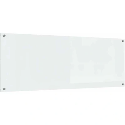 Image of vidaxl Transparent Tempered Glass Kitchen backsplash 110 x 40 cm Heat Resistant Splash Guard with Sleek Modern Design for Easy Cleaning