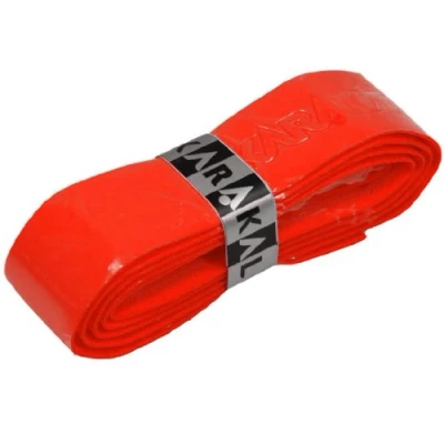 Image of Karakal PU Super Grip Self Adhesive Tape for Badminton, Squash, Tennis, Hockey Stick or Ice Pack of 5 24 Assorted Colours, red, 4 x Grips