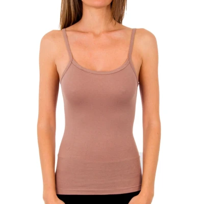 Image of Abanderado Womens Liberty seamless tank top 4786 women Brown Size Medium