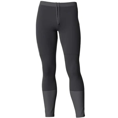 Image of SALOMON Men&#039;s Cross Run Tight Yoga Pants, Deep Black, Medium