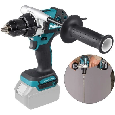 Image of Makita DHP492Z 18V Li ion LXT Brushless Combi Drill, Batteries and Charger Not Included, Blue/Black