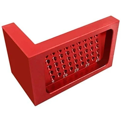 Image of T50 Woodworking Tools,Hole Measuring Ruler,Carpentry Tool Aluminium Alloy scribing with Positioning Metric Scale