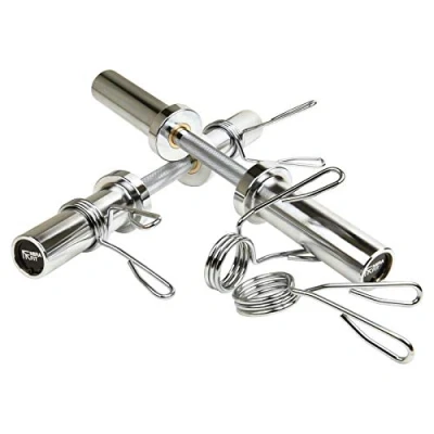 Image of Mirafit 2&quot; Olympic Dumbbell Bars with Spring Collars