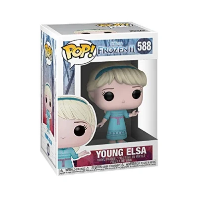 Image of Funko POP! Disney: Frozen 2 Young Elsa Collectable Vinyl Figure Gift Idea Official Merchandise Toys for Kids &amp; Adults Movies Fans Model Collectors and Display