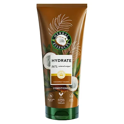 Image of Herbal Essences coconut scent hydrate Conditioner 250ml to Deeply Nourish Very Dry Hair