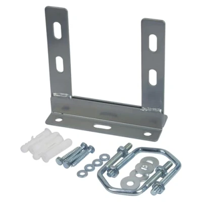 Image of TV Aerial Wall Mount Bracket 6&quot; x SLx Fixing Kit, 152mm Stand Off with Fixings for 25mm 40mm Masts