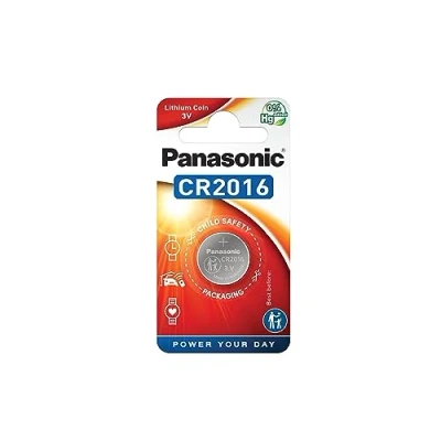 Image of Panasonic Lithium CR2016 Coin Cell 3 Volt 1 Battery in Pack