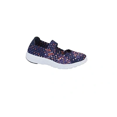 Image of Dek Women&#039;s Dolly L9540 Casual Interlaced Elasticated Bar Shoes (Purple/Navy, Numeric_5)