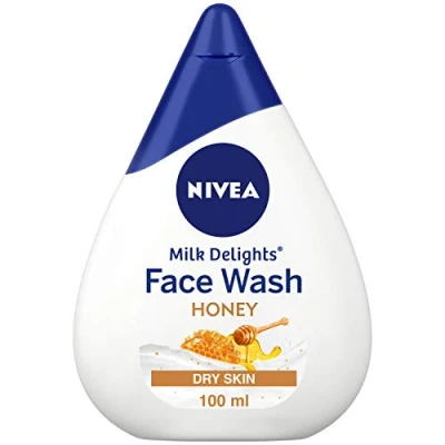 Image of NIVEA Milk Delight Face wash For Oily, Normal, Sensitive Dry skin 100ml Pack (Moisturizing Honey skin)