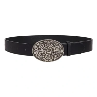 Image of Ethnic Waist Belt With Carved Buckle For Adult Personality Pu Belts Women Coat Dress Adjustable Length Wide Fashion