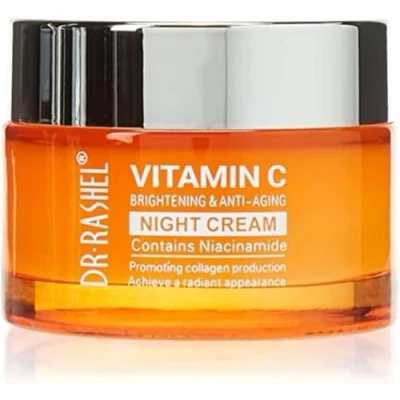 Image of Dr Rashel Moisturising Vitamin C Cream, Day and Night Face Cream with Hyaluronic Acid, Brightening, Anti Wrinkle Aging, Dark Circle, Fine Lines Sun damage Restore&amp;Boost 50G