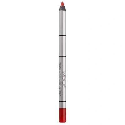Image of IMPALA Creamy Waterproof Lip Pencil Matte Red Orange Color 227 Permanent Liner Long lasting Volumizing Effect