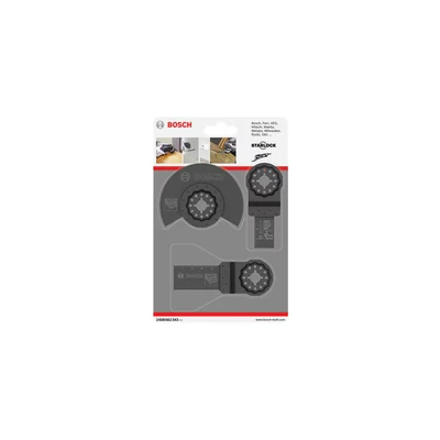 Image of Bosch 3 Piece Multi cutter Blade Set for General Wood Applications (2 608 662 343)