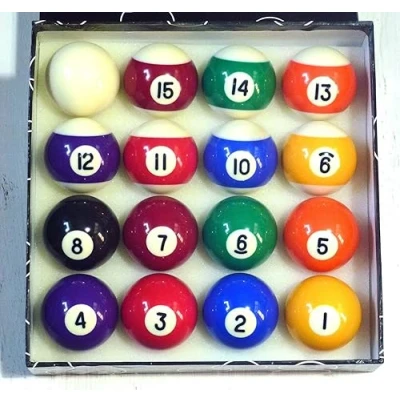 Image of Billiard Pro Unisex 2 Inch Ball Set (Red and Yellow)
