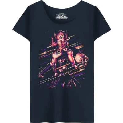 Image of Marvel Women&#039;s Wotlatmts003 T Shirt, Navy Blue, M