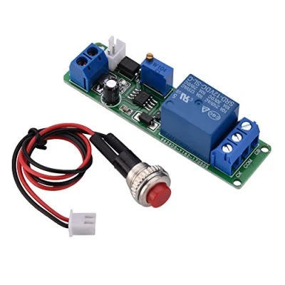 Image of Timer Module, DC 12V Adjustable Switch Module Delay Turn OFF Timing Relay for Automation Equipment Robots