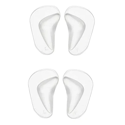 Image of 2pairs Clear Gel Arch Support Insoles, Orthotic Insoles Silicone Orthopedic Foot Flat Feet Plantar Fasciitis Shoe High Heel Inserts Cushion Pads for Women Men