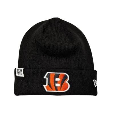 Image of New Era Cincinnati Bengals NFL Loop Label Knit Black Beanie