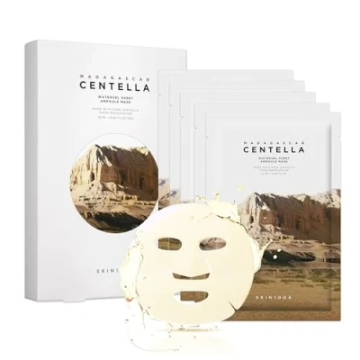 Image of SKIN1004 Madagascar Centella Watergel Sheet Ampoule Mask 25ml 5Pack, K Beauty