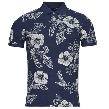 Image of Polo Ralph Lauren Custom SLIM FIT hibiscus MESH Shirt shirt, Men&#039;s, Size: Medium, Two tone