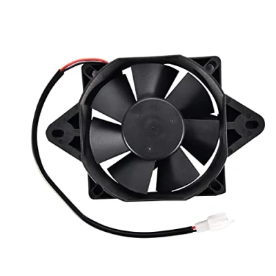Image of GOOFIT 12V DC Square Radiator Cooling Fan Replacement For Motorcycles