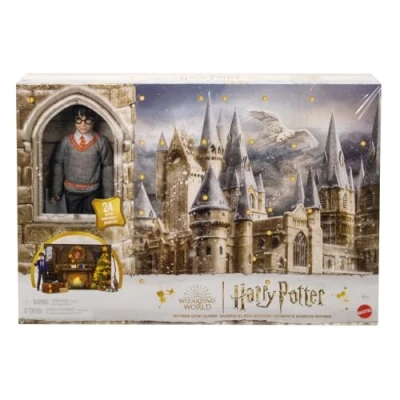 Image of Mattel Harry Potter Toys, Gryffindor Advent Calendar with 12 Inch Fashion Doll 24 Surprise Accessories, HND80